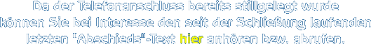 Ordination aus gesundheitlichen Gründen per März 2017 GESCHLOSSEN.